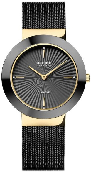 Bering Damklocka 11435-132 Ceramic Svart/Stål Ø35 mm