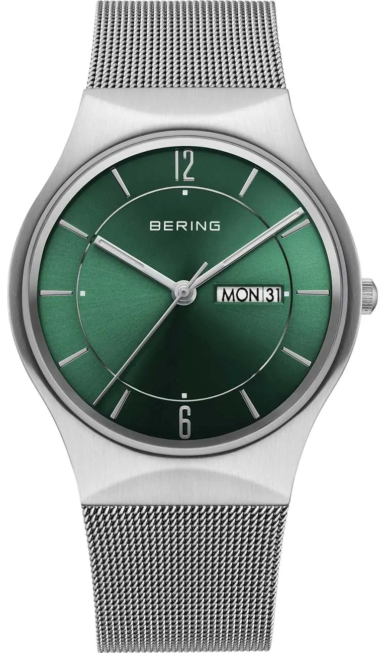 Bering Herrklocka 11938-008DD Classic Grön/Stål Ø38 mm - Bering