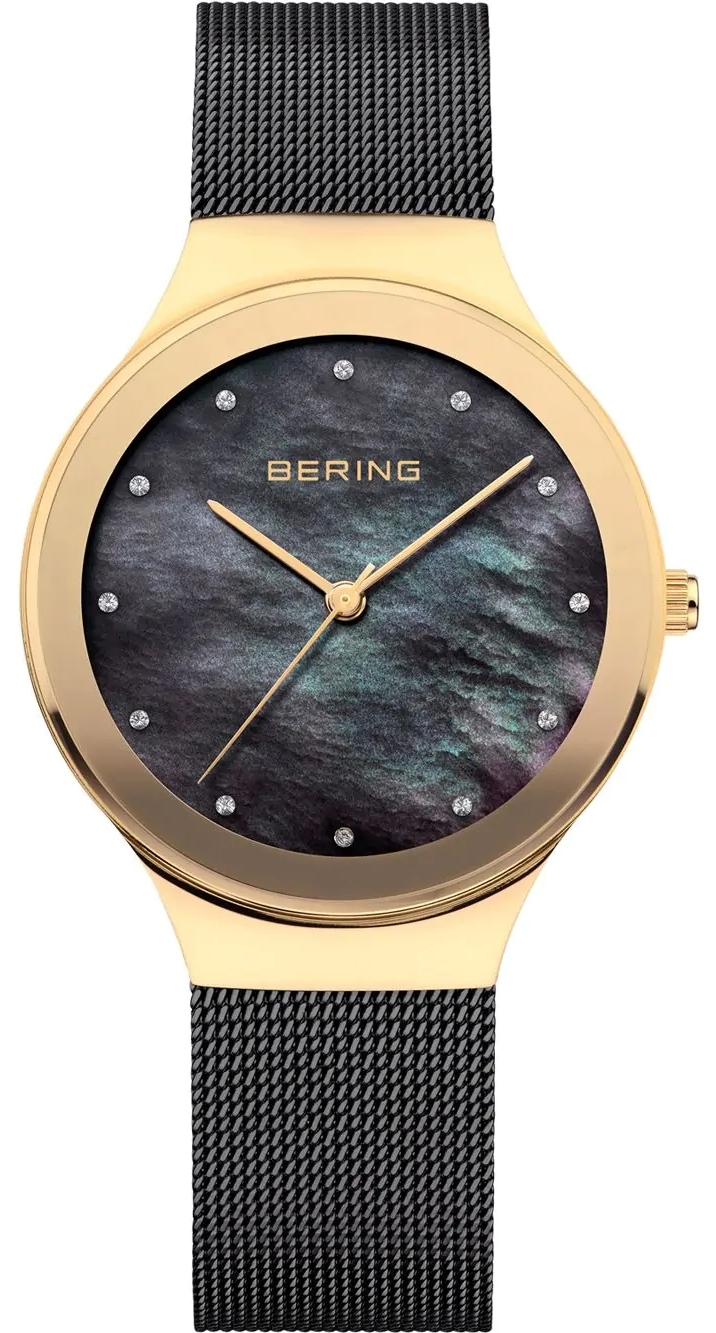 Bering Damklocka 12934-132 Classic Svart/Guldtonat stål Ø34 mm - Bering