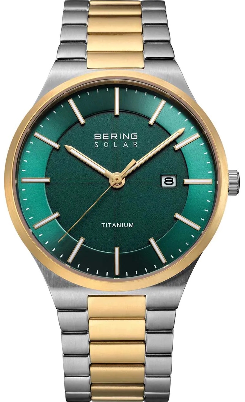 Bering Herrklocka 14439-718 Solar Grön/Titan Ø39 mm - Bering