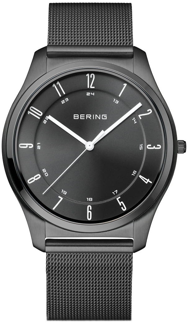 Bering Herrklocka 18340-222 Ultra Slim Svart/Stål Ø40 mm - Bering