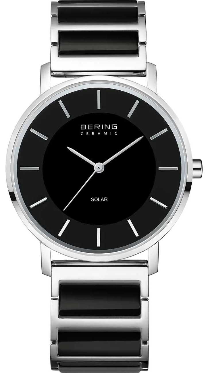 Bering Damklocka 19535-742 Solar Svart/Keramik Ø35 mm