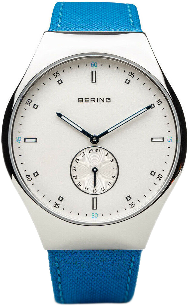 Bering Herrklocka 70142-604 Smart Traveler Vit/Läder Ø42 mm - Bering