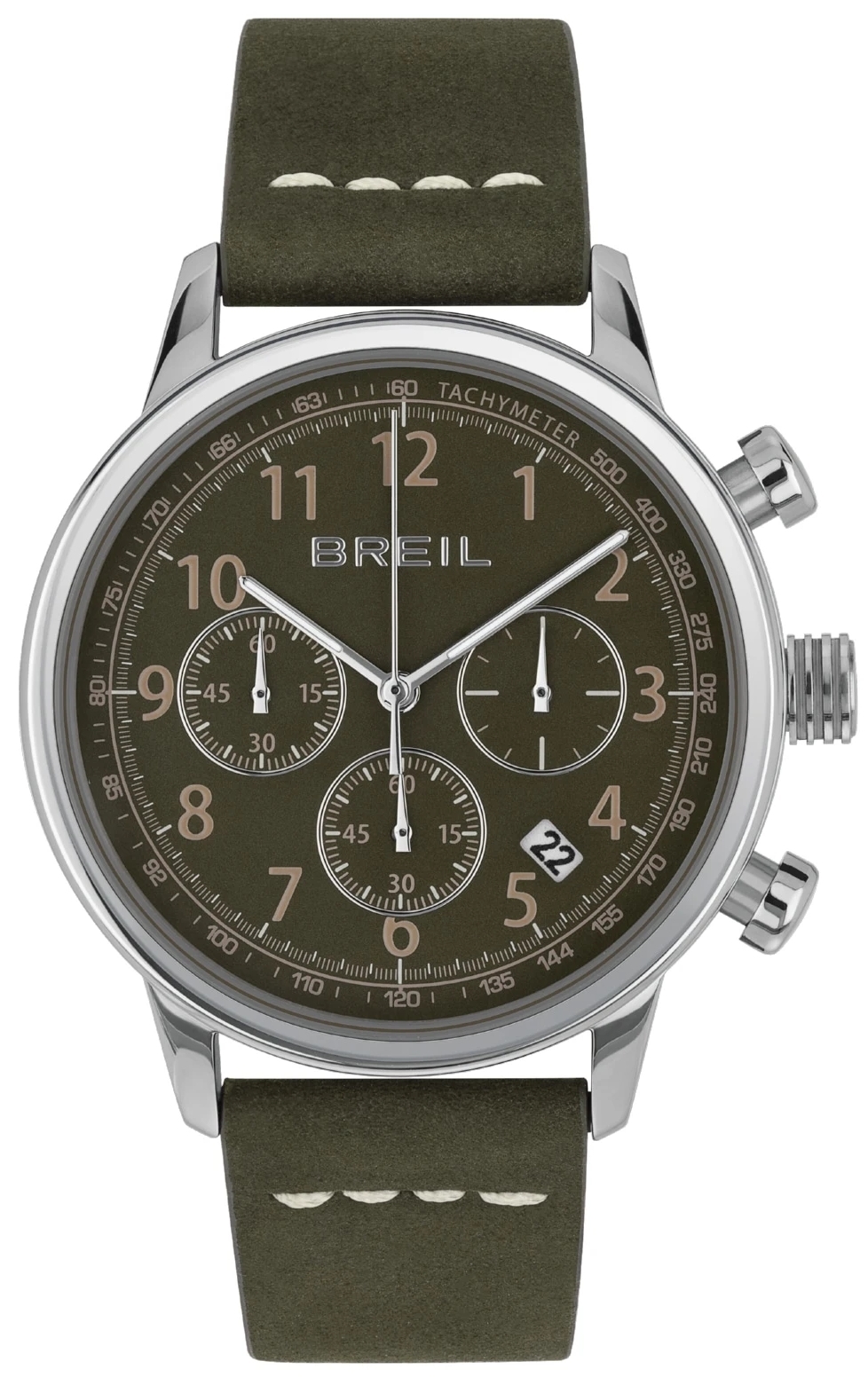 Breil Herrklocka TW2059 Outrider Grön/Läder Ø41 mm - Breil