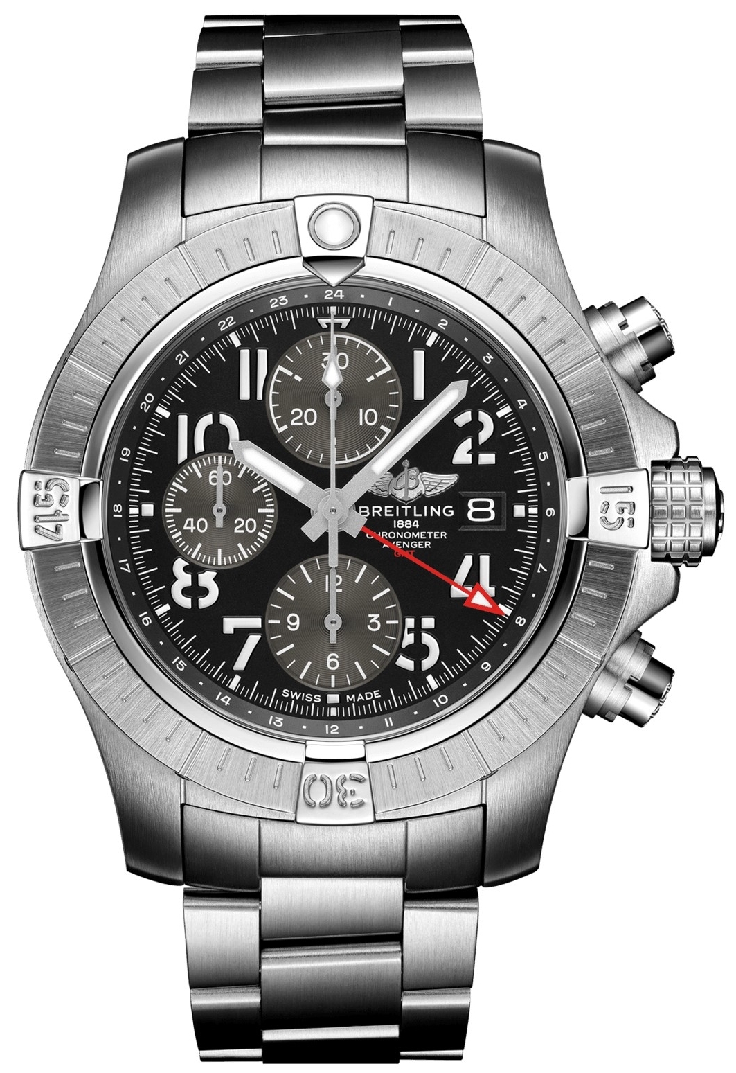 Breitling Herrklocka A24315101B1A1 Avenger Svart/Stål Ø45 mm
