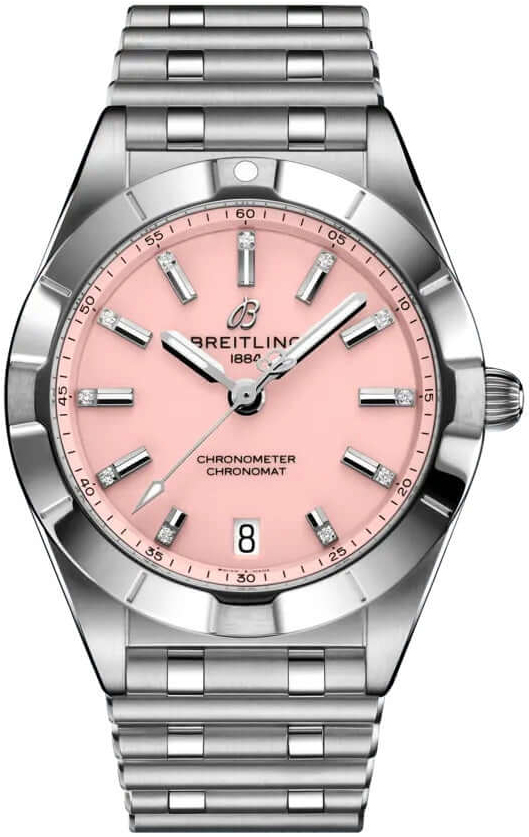 Breitling Damklocka A77310101K1A1 Chronomat 32 Rosa/Stål Ø32 mm - Breitling