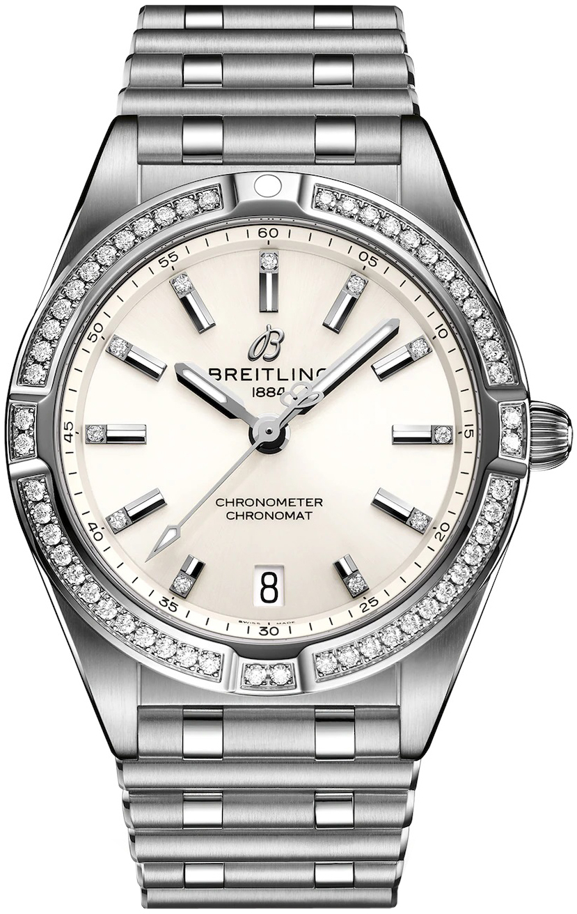 Breitling Damklocka A77310591A1A1 Chronomat 32 Vit/Stål Ø32 mm - Breitling