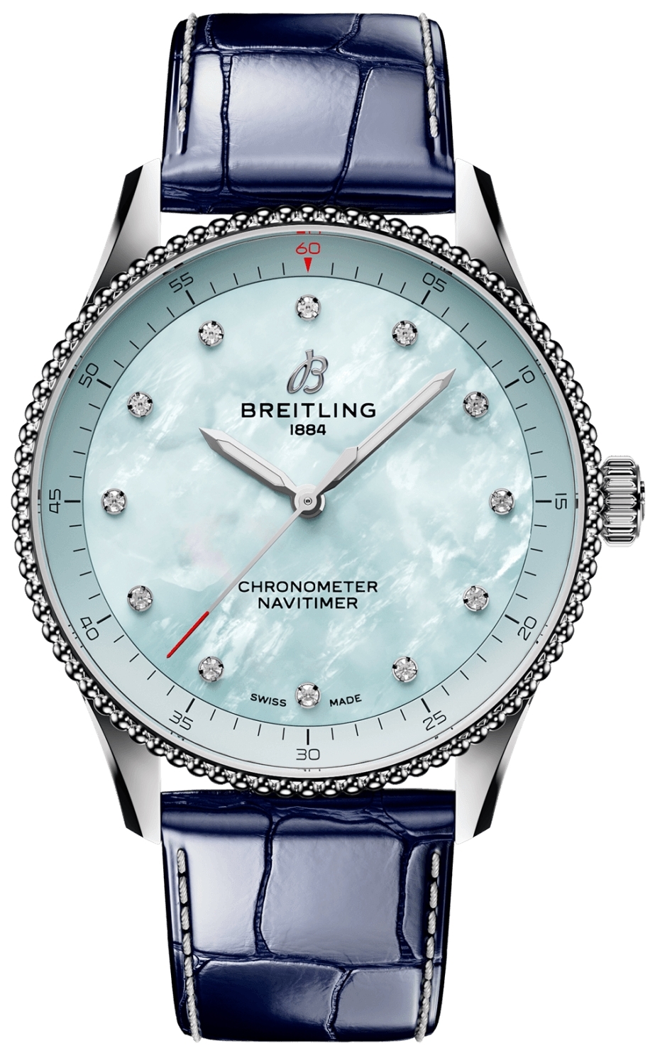 Breitling Damklocka A77320171C1P1 Navitimer 32 Blå/Läder Ø32 mm - Breitling