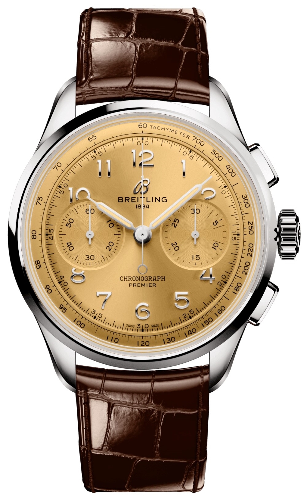 Breitling Herrklocka AB0930F51H1P1 Premier Champagnefärgad/Läder - Breitling