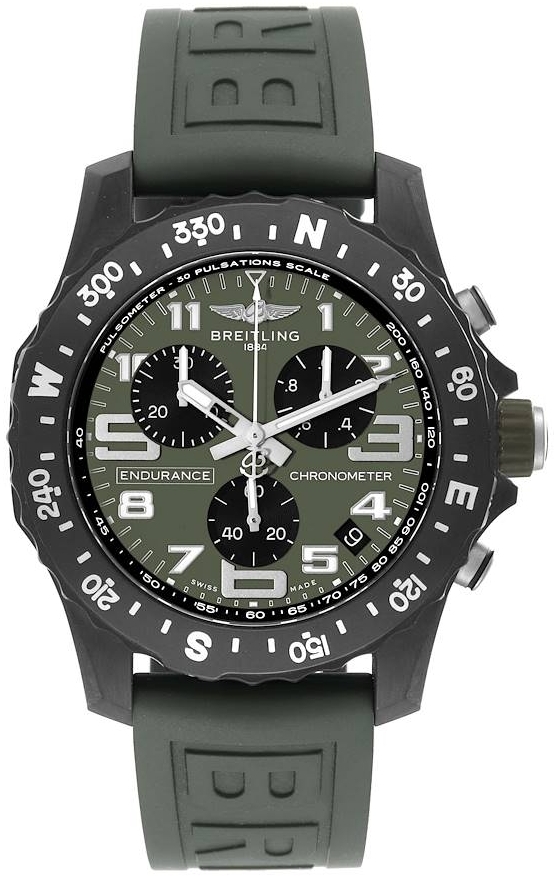 Breitling Herrklocka X82310D31B1S1 Professional Endurance Svart/Gummi