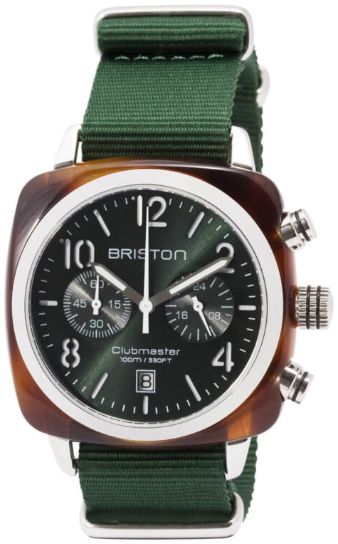 Briston 15140-SA-T-10-NBG Clubmaster Grön/Textil - Briston