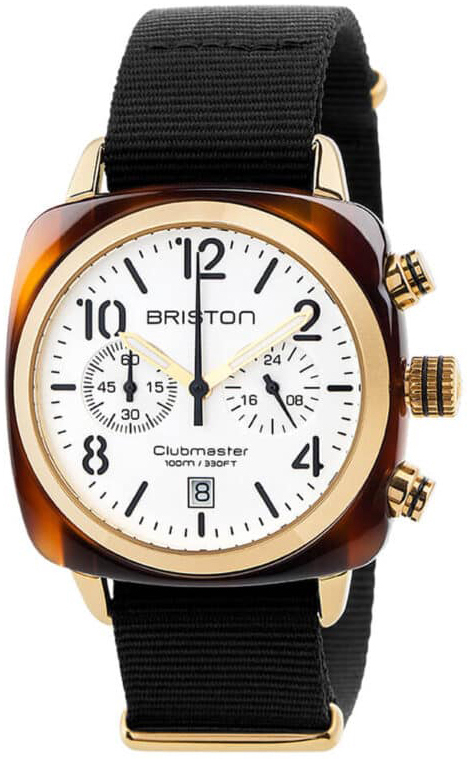 Briston 17140-PYA-T-2-NB Clubmaster Vit/Textil - Briston