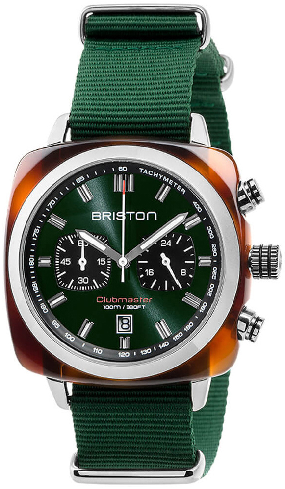 Briston 17142-SA-TS-10-NBG Clubmaster Grön/Textil - Briston