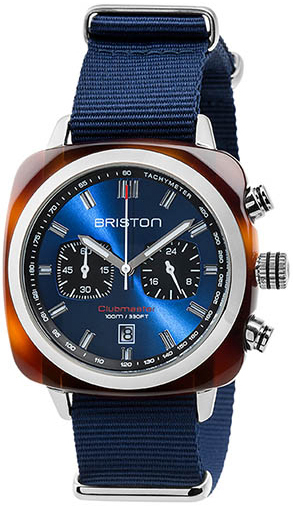 Briston 17142-SA-TS-9-NNB Clubmaster Blå/Textil - Briston