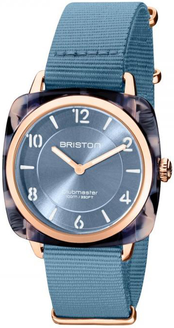 Briston Damklocka 21536.PRA.UB.25.NIB Chic Bl&aring;/Textil