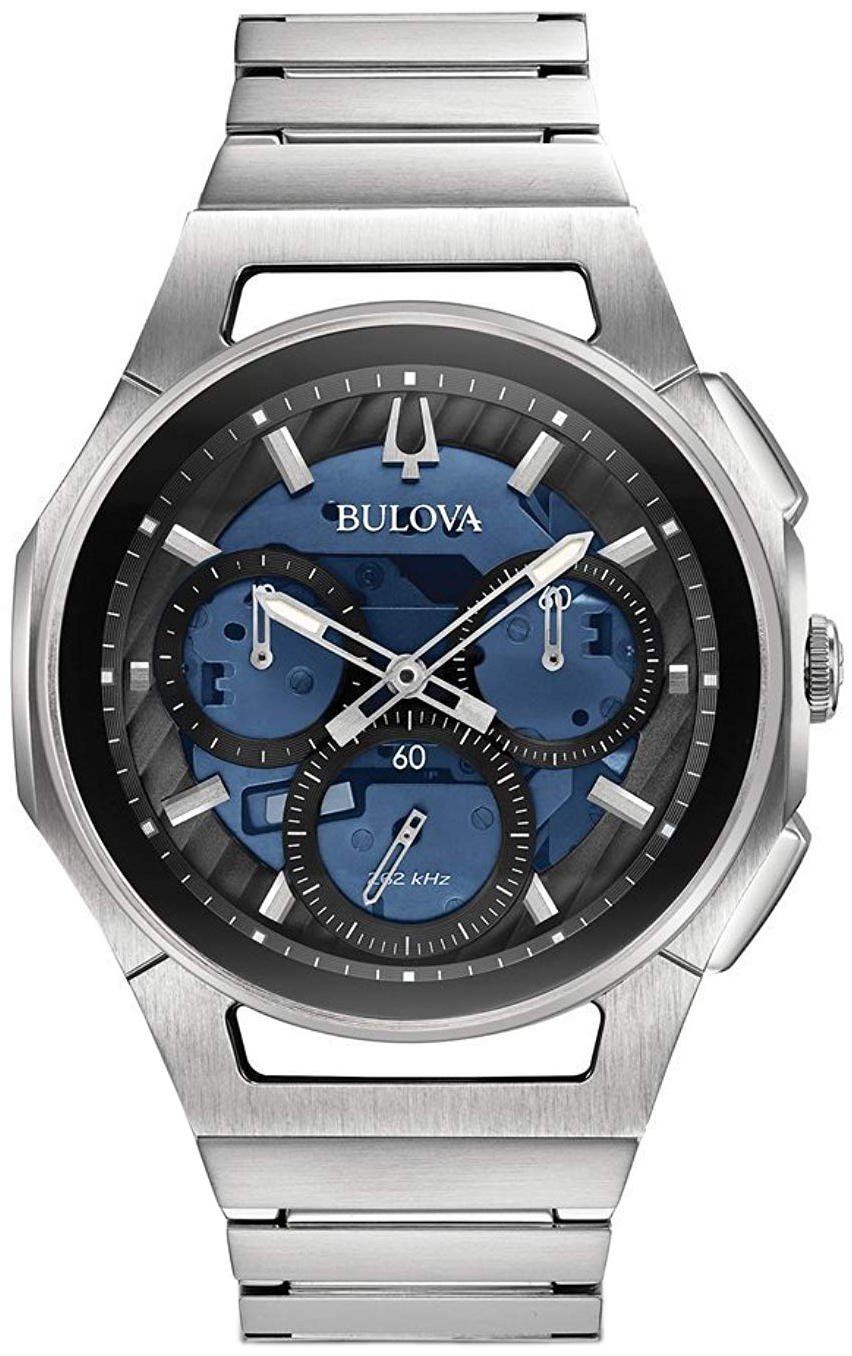 Bulova Herrklocka 96A205 Curv Blå/Stål Ø44 mm - Bulova