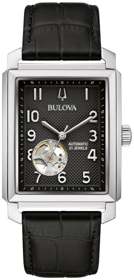 Bulova Herrklocka 96A269 Sutton Svart/Läder - Bulova