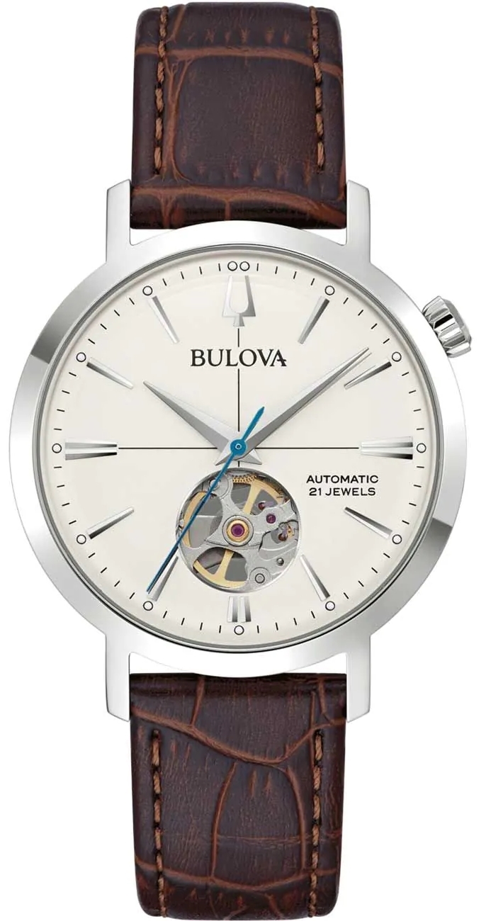 Bulova Herrklocka 96A318 Aerojet Antikvit/Läder Ø38 mm - Bulova