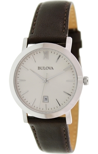 Bulova Herrklocka 96B217 Grå/Läder Ø38 mm - Bulova