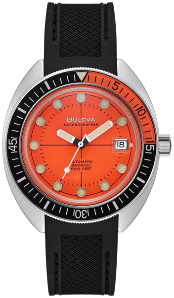 Bulova Herrklocka 96B350 Devil Diver Orange/Gummi Ø41 mm - Bulova