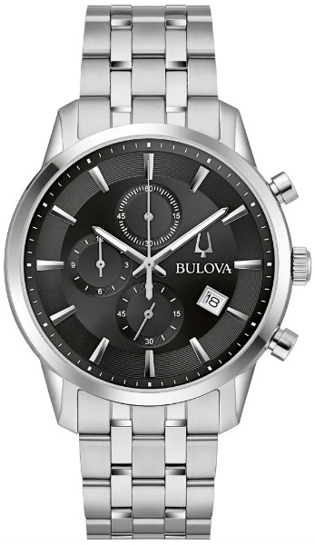 Bulova Herrklocka 96B412 Classic Svart/Stål Ø41 mm - Bulova