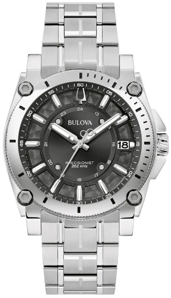 Bulova Herrklocka 96B417 Precisionist Svart/Stål Ø40 mm - Bulova