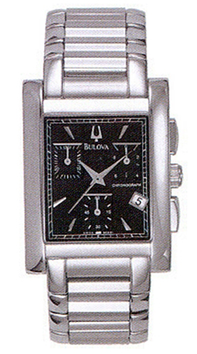 Bulova Chronograph Herrklocka 96B91 Svart/Stål - Bulova