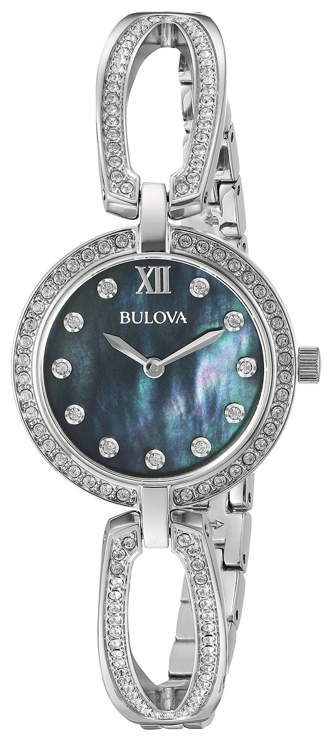 Bulova Dress Damklocka 96L224 Svart/Stål Ø26 mm - Bulova