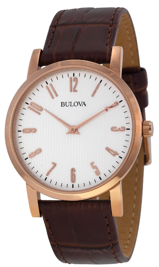 Bulova Dress Herrklocka 97A106 Vit/Läder Ø38 mm - Bulova