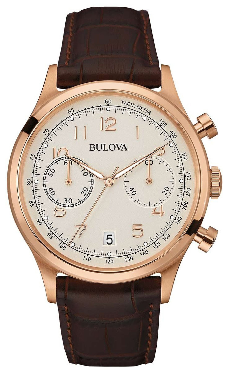 Bulova 99999 Herrklocka 97B148 Silverfärgad/Läder Ø43 mm - Bulova