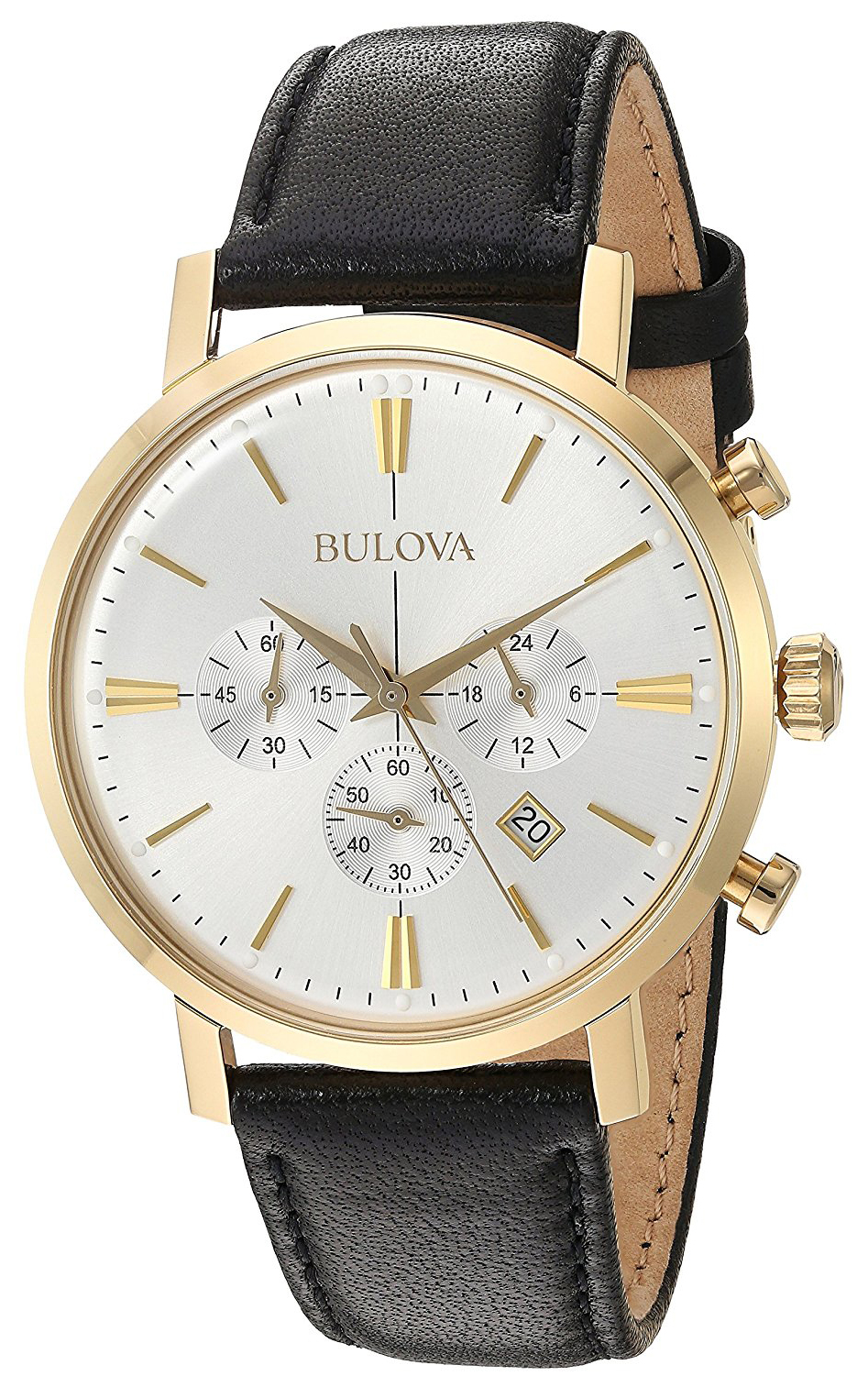 Bulova 99999 Herrklocka 97B155 Vit/Läder Ø41 mm - Bulova