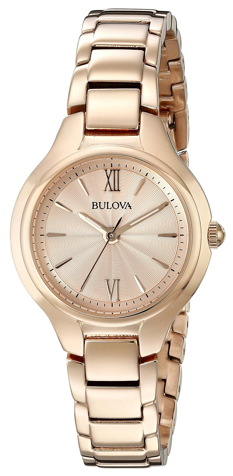 Bulova Damklocka 97L151 Dress Roséguldstonad/Roséguldstonat stål - Bulova