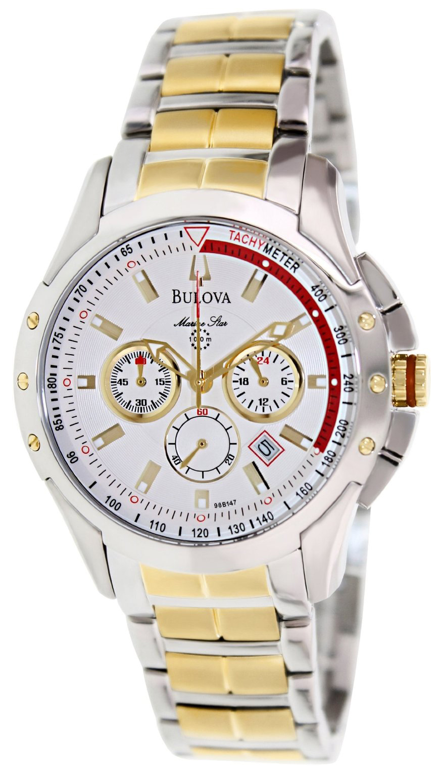 Bulova Herrklocka 98B147 Vit/Stål Ø42 mm - Bulova