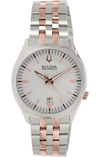 Bulova 99999 Herrklocka 98B220 Silverfärgad/Roséguldstonat stål Ø41 mm - Bulova