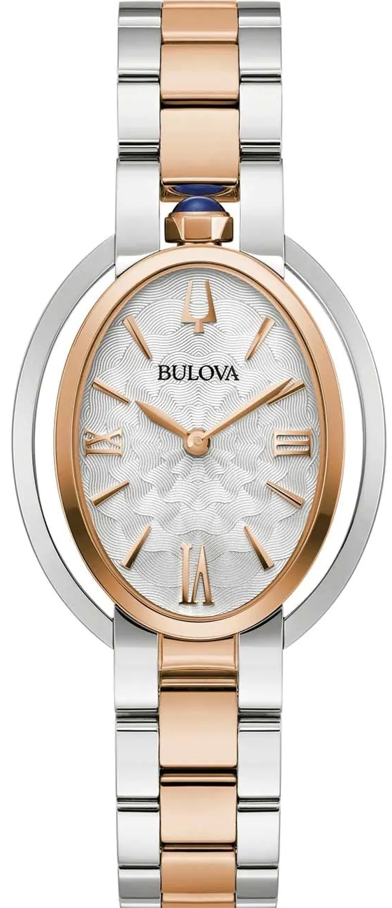 Bulova Damklocka 98L322 Rubaiyat Silverfärgad/Roséguldstonat stål - Bulova