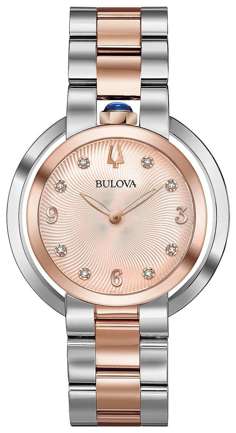 Bulova Damklocka 98P174 Roséguldstonad/Roséguldstonat stål Ø35 mm - Bulova