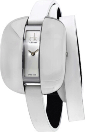 Calvin Klein Basic Damklocka K2E23120 Silverfärgad/Läder