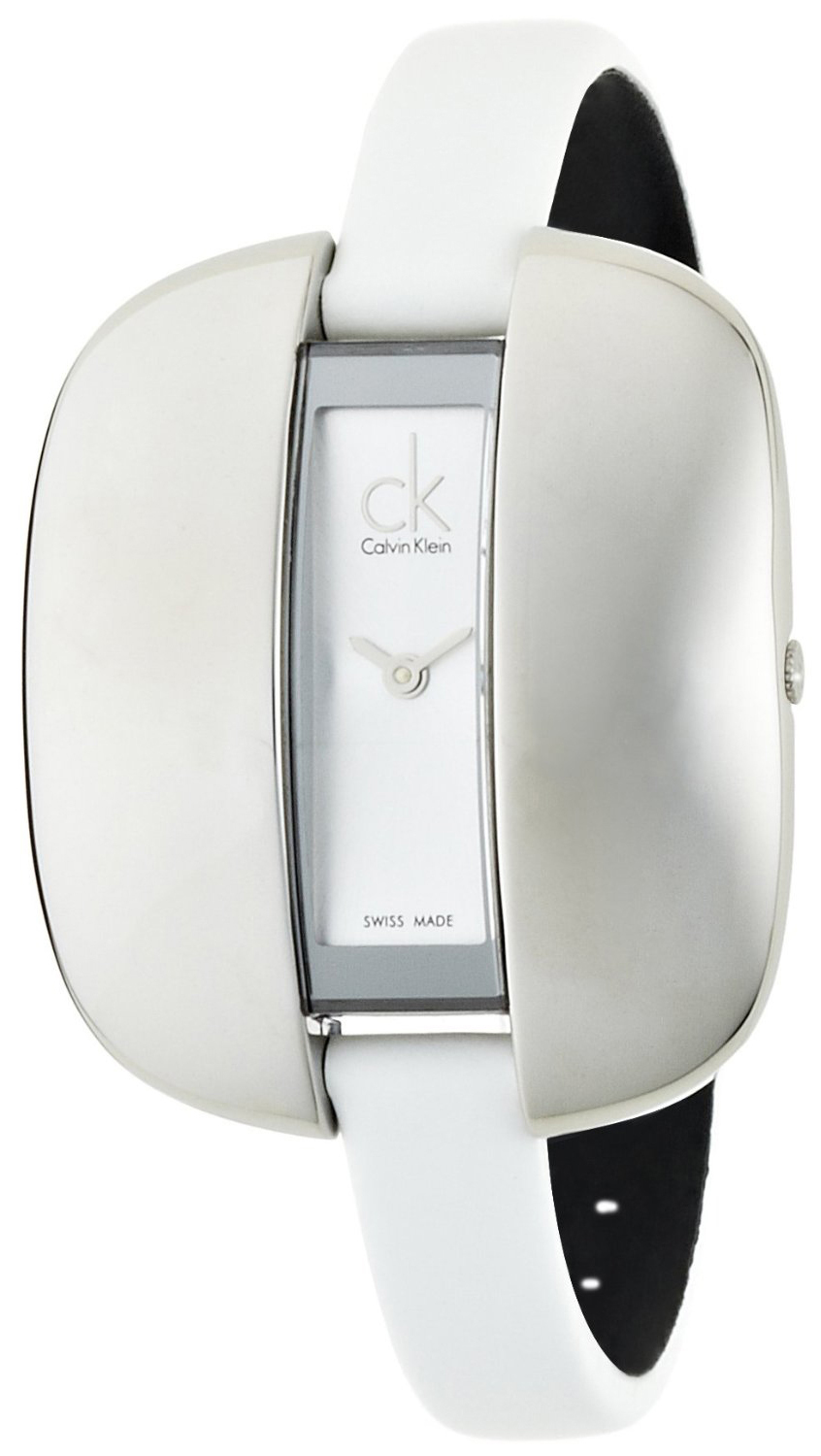 Calvin Klein Basic Damklocka K2E23126 Silverfärgad/Läder