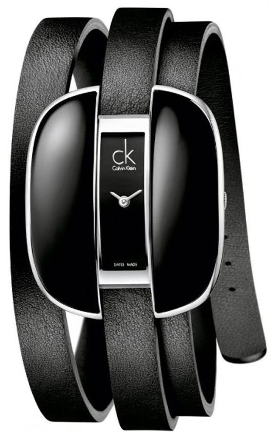 Calvin Klein Basic Damklocka K2E23502 Svart/Läder
