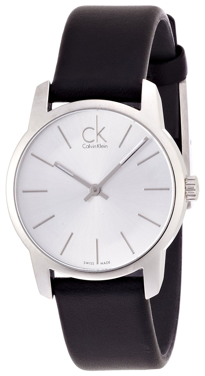 Calvin Klein CK Damklocka K2G231C6 City Silverfärgad/Läder Ø31 mm