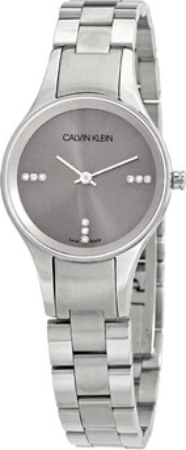 Calvin Klein Basic Damklocka K4323120 Silverfärgad/Stål Ø28 mm