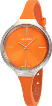 Calvin Klein Lively Damklocka K4U231YM Orange/Gummi Ø34 mm