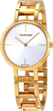 Calvin Klein CK Damklocka K8N23546 Silverfärgad/Gulguldtonat stål - Calvin Klein CK