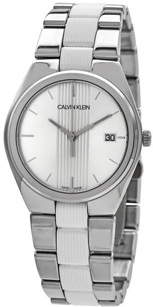 Calvin Klein CK Damklocka K9E231K6 Silverfärgad/Gummi Ø34 mm - Calvin Klein CK
