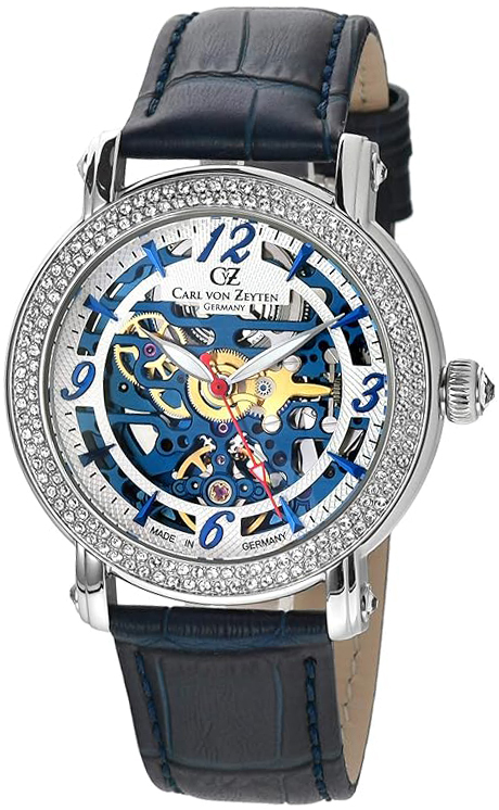 Carl von Zeyten CVZ0061BL Wolfach Skelettskuren/Läder Ø40 mm - Carl von Zeyten