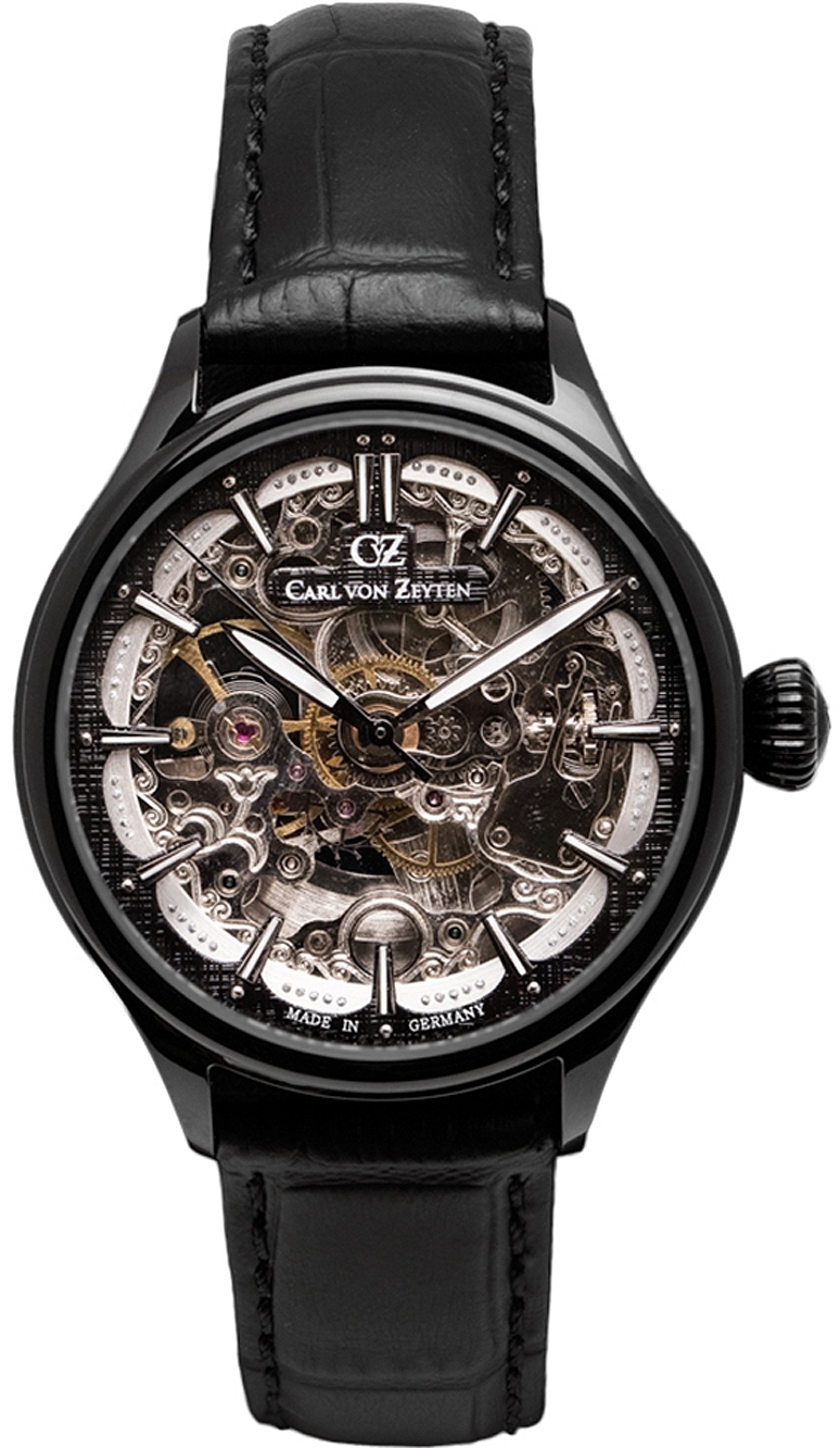 Carl von Zeyten Damklocka CVZ0072BBKS Horbach Silverfärgad/Läder - Carl von Zeyten