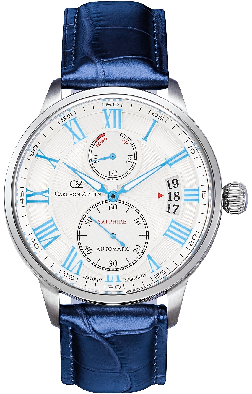 Carl von Zeyten Herrklocka CVZ0082WHS Munstertal Silverfärgad/Läder - Carl von Zeyten