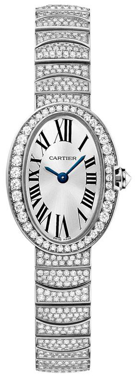 Cartier Baignoire Damklocka HPI00327 Silverfärgad/18 karat vitt guld