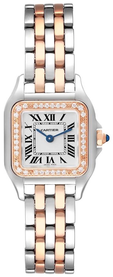 Cartier Damklocka W3PN0006 Panthere De Vit/18 karat roséguld - Cartier