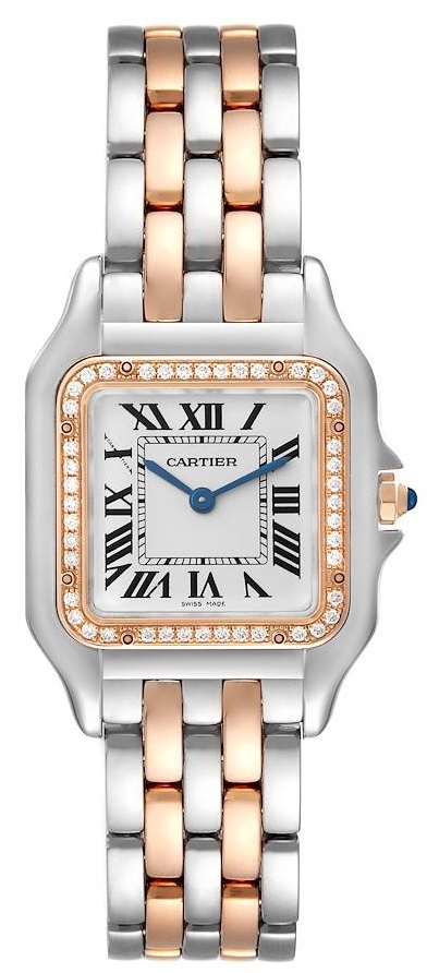 Cartier Damklocka W3PN0007 Panthere De Silverfärgad/18 karat - Cartier